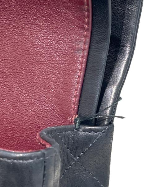 CHANEL（シャネル）CHANEL (シャネル) マトラッセ25/チェーンショルダーバッグ  ブラック×シルバー金具 サイズ:25の古着・服飾アイテム