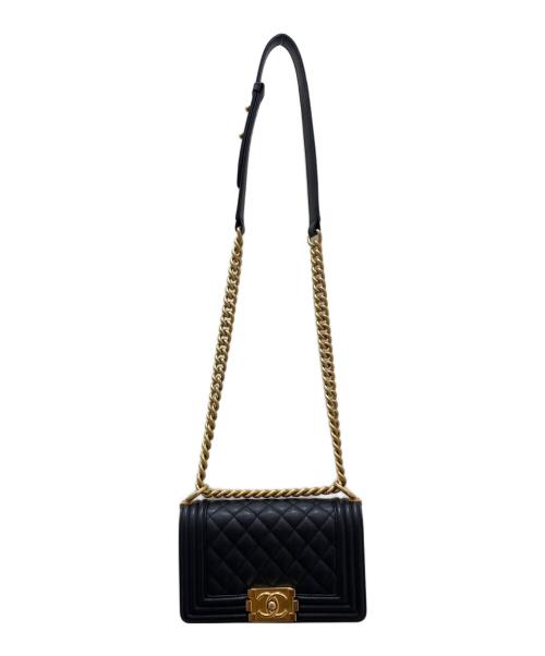 CHANEL（シャネル）CHANEL (シャネル) ボーイシャネルチェーンショルダーバッグ ブラックの古着・服飾アイテム