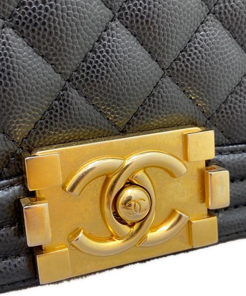 CHANEL（シャネル）CHANEL (シャネル) ボーイシャネルチェーンショルダーバッグ ブラックの古着・服飾アイテム