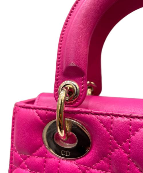 Christian Dior（クリスチャン ディオール）Christian Dior (クリスチャン ディオール) Lady Dior My ABCDior バッグ スモール ショッキングピンク サイズ:スモール/SMALLの古着・服飾アイテム