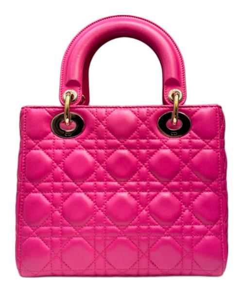 Christian Dior（クリスチャン ディオール）Christian Dior (クリスチャン ディオール) Lady Dior My ABCDior バッグ スモール ショッキングピンク サイズ:スモール/SMALLの古着・服飾アイテム