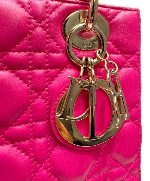 Christian Dior（クリスチャン ディオール）Christian Dior (クリスチャン ディオール) Lady Dior My ABCDior バッグ スモール ショッキングピンク サイズ:スモール/SMALLの古着・服飾アイテム