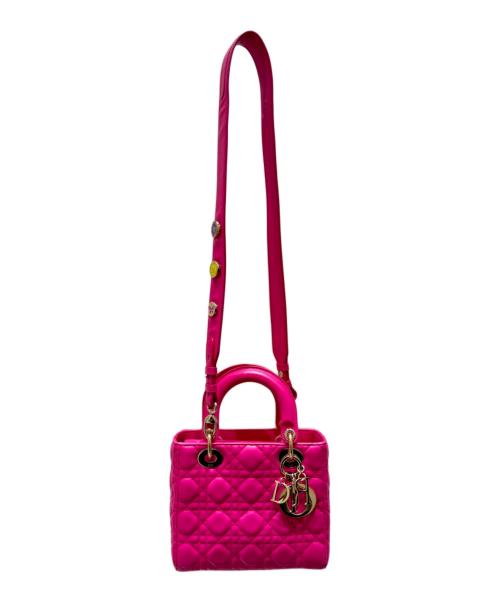 Christian Dior（クリスチャン ディオール）Christian Dior (クリスチャン ディオール) Lady Dior My ABCDior バッグ スモール ショッキングピンク サイズ:スモール/SMALLの古着・服飾アイテム
