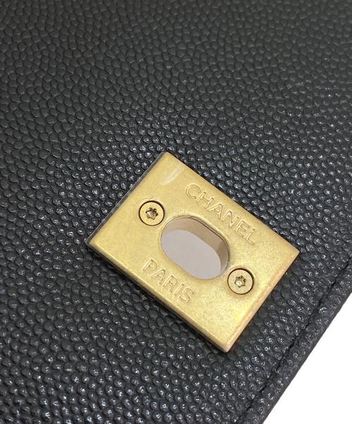 CHANEL（シャネル）CHANEL (シャネル) ココハンドルチェーンショルダーバッグ ブラックの古着・服飾アイテム