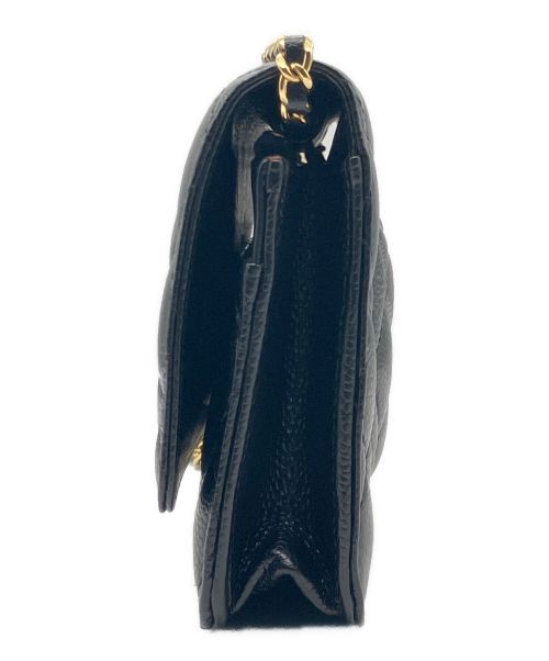 CHANEL（シャネル）CHANEL (シャネル) マトラッセ チェーンショルダーウォレット ブラック サイズ:19の古着・服飾アイテム