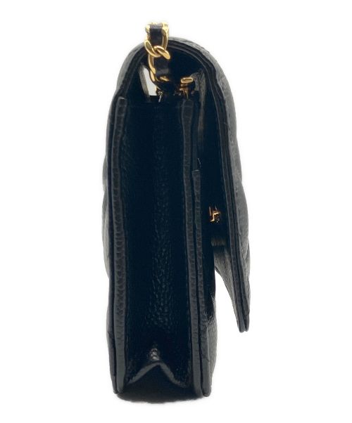 CHANEL（シャネル）CHANEL (シャネル) マトラッセ チェーンショルダーウォレット ブラック サイズ:19の古着・服飾アイテム