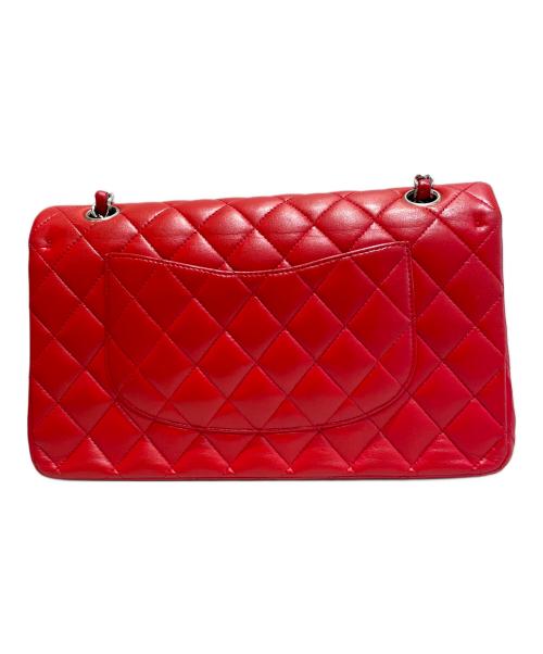 CHANEL（シャネル）CHANEL (シャネル) マトラッセ25Wフラップチェーンショルダーバッグ レッド×シルバー金具 サイズ:25の古着・服飾アイテム