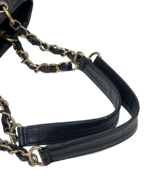 CHANEL（シャネル）CHANEL (シャネル) PSTトートバッグ ブラック×ゴールド金具の古着・服飾アイテム