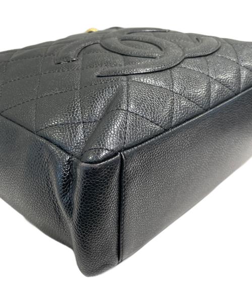 CHANEL（シャネル）CHANEL (シャネル) PSTトートバッグ ブラック×ゴールド金具の古着・服飾アイテム