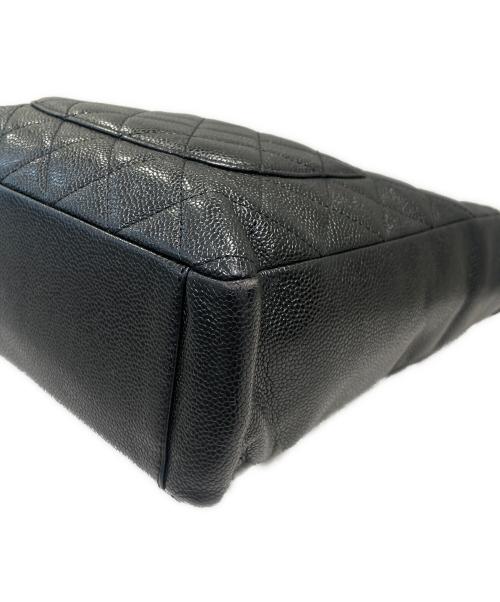 CHANEL（シャネル）CHANEL (シャネル) PSTトートバッグ ブラック×ゴールド金具の古着・服飾アイテム