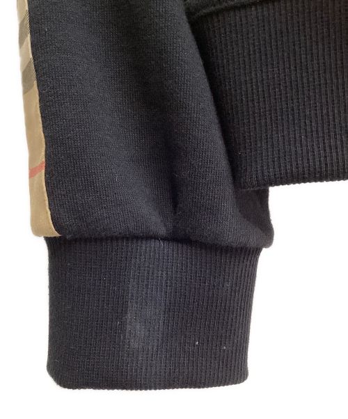 BURBERRY（バーバリー）BURBERRY (バーバリー) ノヴァチェックラインジップパーカー ブラック サイズ:Sの古着・服飾アイテム