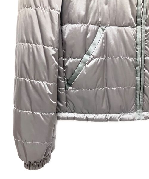 PRADA（プラダ）PRADA (プラダ) トライアングルロゴ中綿ジャケット グレー サイズ:40の古着・服飾アイテム