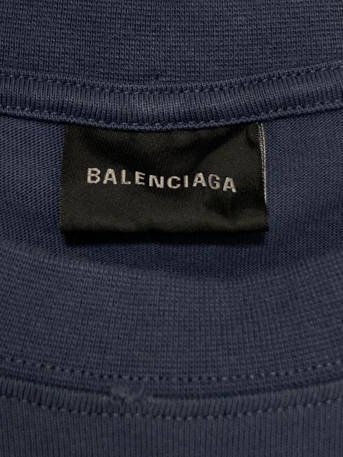 BALENCIAGA（バレンシアガ）BALENCIAGA (バレンシアガ) Hand Drawn BB Icon Tee ネイビー サイズ:Lの古着・服飾アイテム