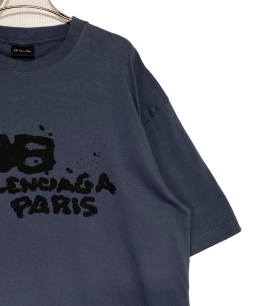 BALENCIAGA（バレンシアガ）BALENCIAGA (バレンシアガ) Hand Drawn BB Icon Tee ネイビー サイズ:Lの古着・服飾アイテム