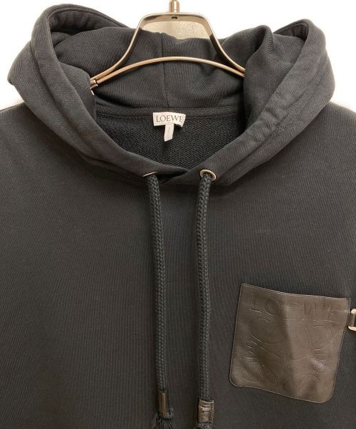 LOEWE（ロエベ）LOEWE (ロエベ) 23AW リラックスフィットフーディー ブラック サイズ:Mの古着・服飾アイテム