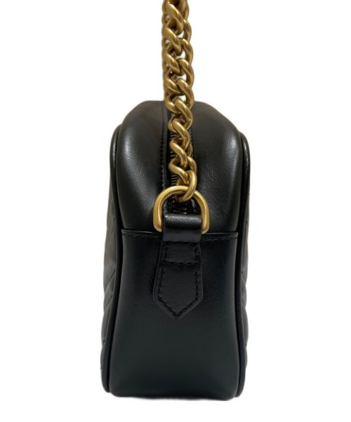 GUCCI（グッチ）GUCCI (グッチ) キルティングスモールショルダーバッグ ブラックの古着・服飾アイテム