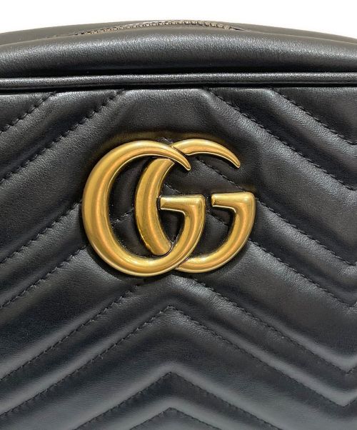 GUCCI（グッチ）GUCCI (グッチ) キルティングスモールショルダーバッグ ブラックの古着・服飾アイテム