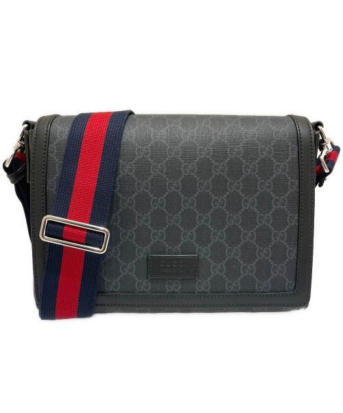 GUCCI（グッチ）GUCCI (グッチ) GGクロスボディバッグ ブラックの古着・服飾アイテム