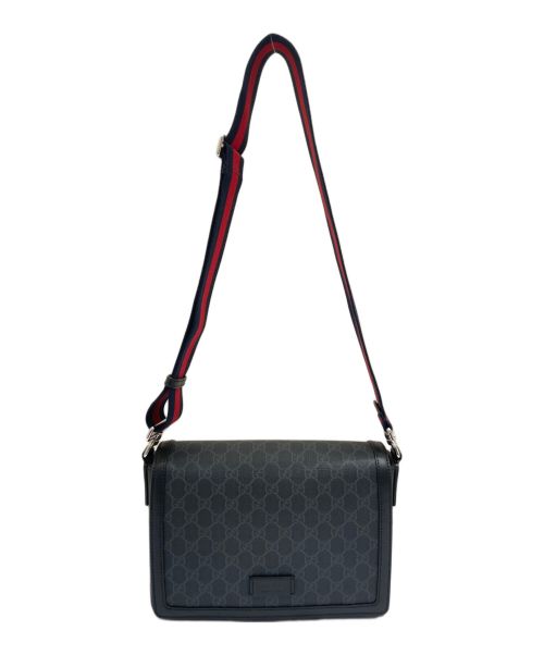 GUCCI（グッチ）GUCCI (グッチ) GGクロスボディバッグ ブラックの古着・服飾アイテム