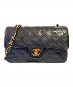 CHANELシャネル）の古着「マトラッセ23 Wフラップチェーンショルダーバッグ」｜ブラック
