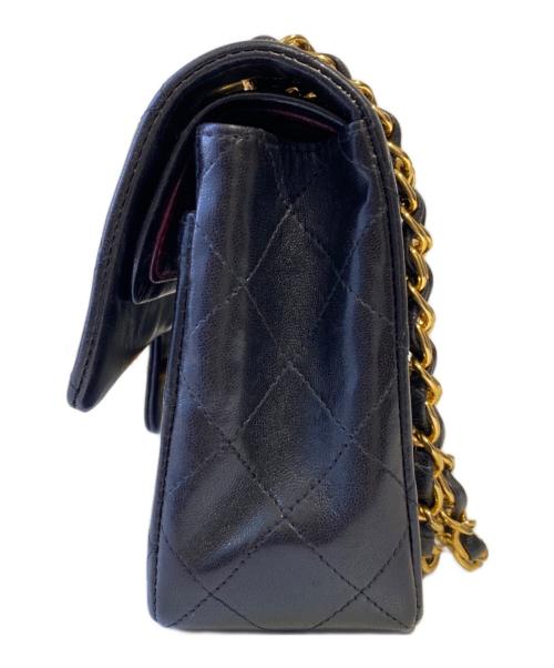 CHANEL（シャネル）CHANEL (シャネル) マトラッセ23 Wフラップチェーンショルダーバッグ ブラック サイズ:23の古着・服飾アイテム