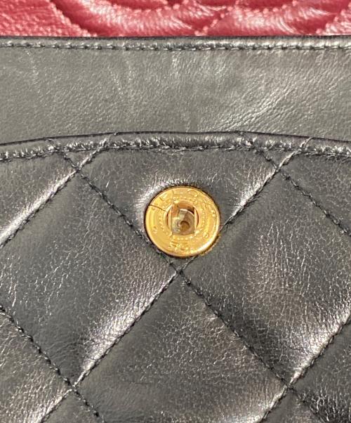 CHANEL（シャネル）CHANEL (シャネル) マトラッセ23 Wフラップチェーンショルダーバッグ ブラック サイズ:23の古着・服飾アイテム