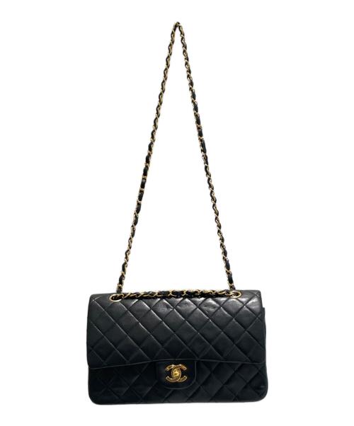 CHANEL（シャネル）CHANEL (シャネル) Wフラップチェーンショルダーバッグ ブラックの古着・服飾アイテム