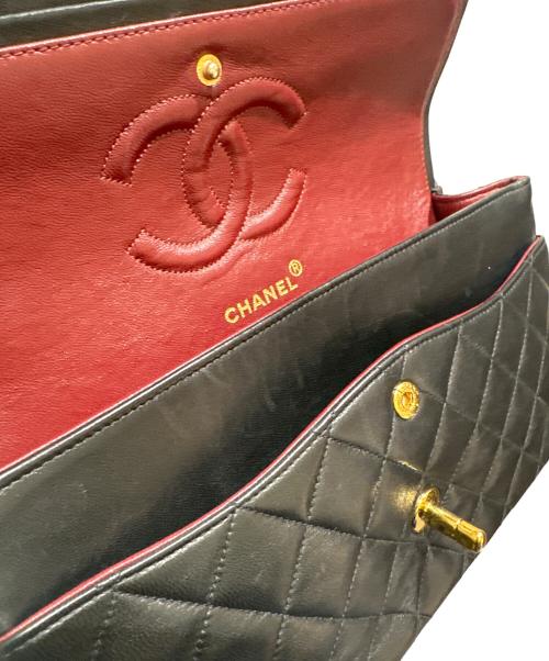 CHANEL（シャネル）CHANEL (シャネル) Wフラップチェーンショルダーバッグ ブラックの古着・服飾アイテム