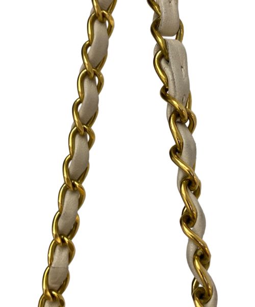 CHANEL（シャネル）CHANEL (シャネル) マトラッセ25 /Wフラップチェーンショルダーバッグ ベージュ サイズ:25の古着・服飾アイテム
