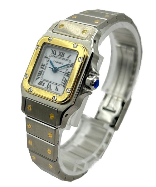 Cartier（カルティエ）Cartier (カルティエ) サントスガルベSM/リストウォッチ 白文字盤 サイズ:SMの古着・服飾アイテム