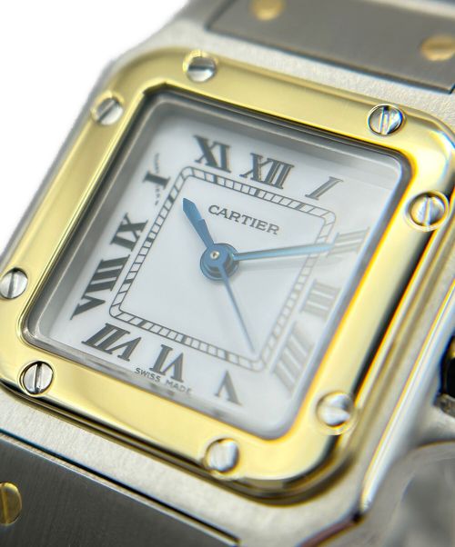 Cartier（カルティエ）Cartier (カルティエ) サントスガルベSM/リストウォッチ 白文字盤 サイズ:SMの古着・服飾アイテム