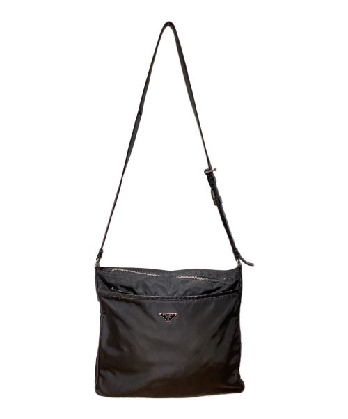 PRADA（プラダ）PRADA (プラダ) Nylon shoulder bag（ナイロンショルダーバッグ） ブラック サイズ:-の古着・服飾アイテム