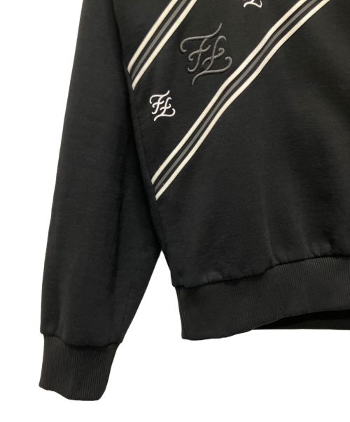 FENDI（フェンディ）FENDI (フェンディ) FFロゴ刺繍パーカー ブラック サイズ:Mの古着・服飾アイテム