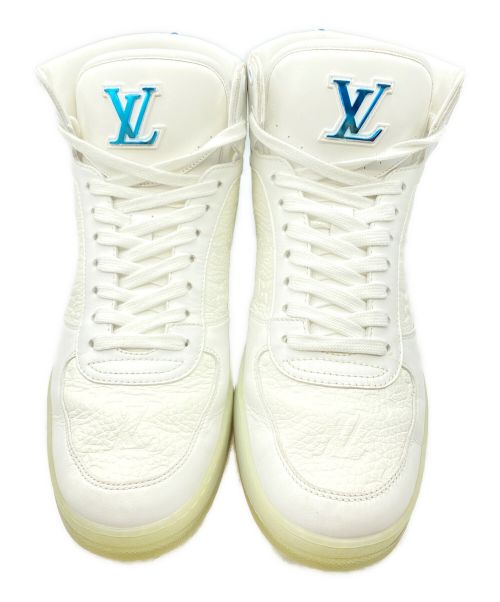 LOUIS VUITTON（ルイ ヴィトン）LOUIS VUITTON (ルイ ヴィトン) リヴォリ・ライン スニーカー ホワイト×ブルー サイズ:7の古着・服飾アイテム