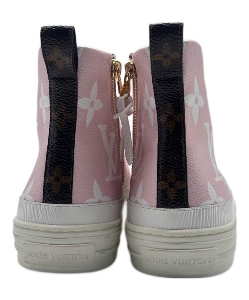 LOUIS VUITTON（ルイ ヴィトン）LOUIS VUITTON (ルイ ヴィトン) モノグラムハイカットスニーカー ピンク サイズ:39 1/2の古着・服飾アイテム