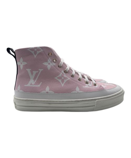 LOUIS VUITTON（ルイ ヴィトン）LOUIS VUITTON (ルイ ヴィトン) モノグラムハイカットスニーカー ピンク サイズ:39 1/2の古着・服飾アイテム