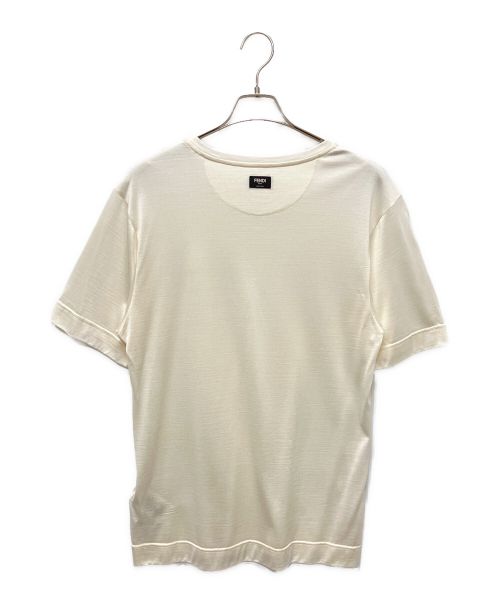 FENDI（フェンディ）FENDI (フェンディ) シルクロゴカットソー アイボリー サイズ:Sの古着・服飾アイテム