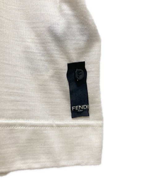 FENDI（フェンディ）FENDI (フェンディ) シルクロゴカットソー アイボリー サイズ:Sの古着・服飾アイテム