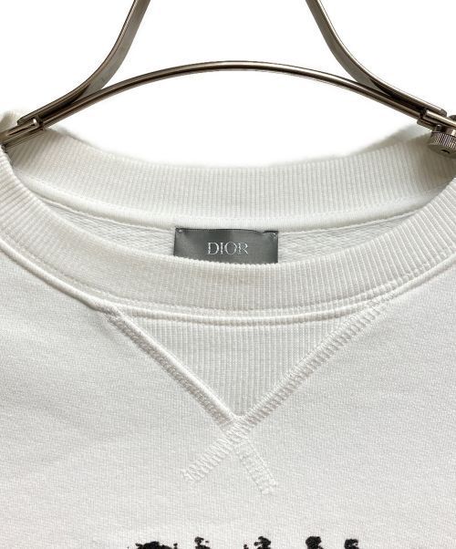 Dior（ディオール）Dior (ディオール) アトリエロゴスウェット ホワイト サイズ:Lの古着・服飾アイテム
