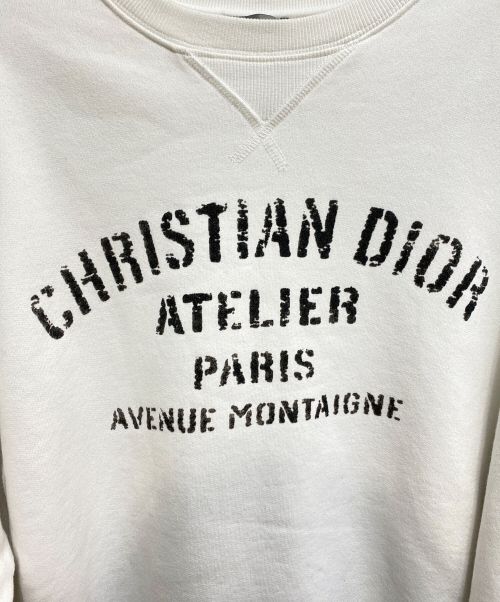 Dior（ディオール）Dior (ディオール) アトリエロゴスウェット ホワイト サイズ:Lの古着・服飾アイテム