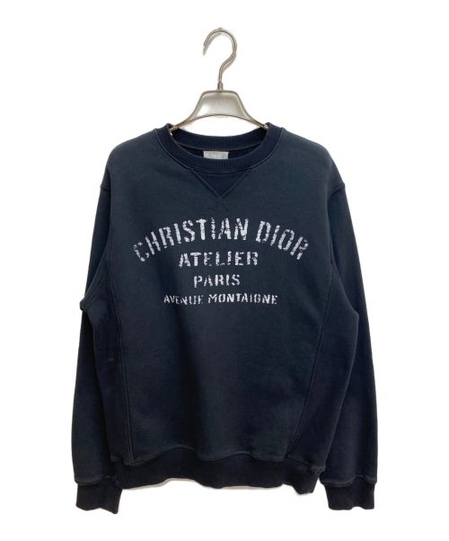 Dior（ディオール）Dior (ディオール) アトリエロゴスウェット ブラック サイズ:Sの古着・服飾アイテム