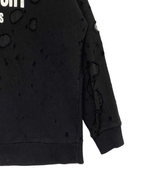 GIVENCHY（ジバンシィ）GIVENCHY (ジバンシィ) デストロイ加工パーカー ブラック サイズ:Sの古着・服飾アイテム