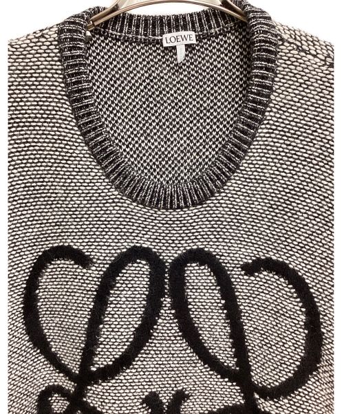 LOEWE（ロエベ）LOEWE (ロエベ) Loewe Anagram Alpaca Knit (ロエベアナグラムアルパカアナグラムニット) グレー サイズ:Lの古着・服飾アイテム