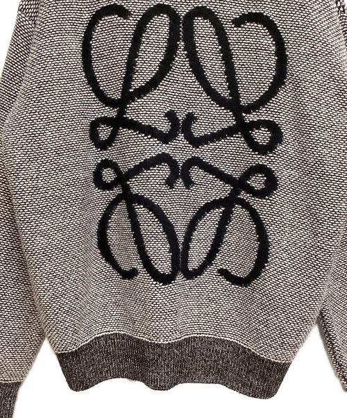 LOEWE（ロエベ）LOEWE (ロエベ) Loewe Anagram Alpaca Knit (ロエベアナグラムアルパカアナグラムニット) グレー サイズ:Lの古着・服飾アイテム