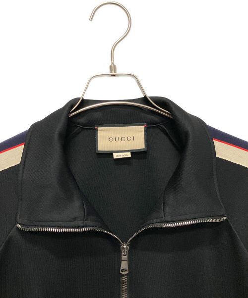 GUCCI（グッチ）GUCCI (グッチ) サイドラインテクニカルトラックジャケット ブラック サイズ:XLの古着・服飾アイテム