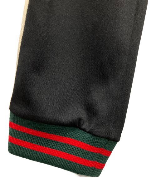 GUCCI（グッチ）GUCCI (グッチ) サイドラインテクニカルトラックパンツ ブラック サイズ:XLの古着・服飾アイテム