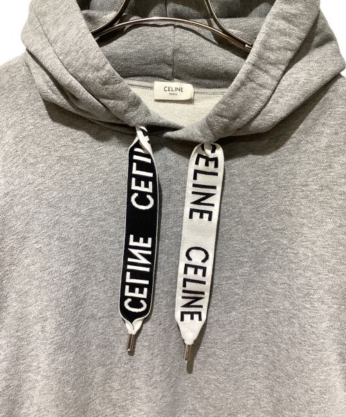 CELINE（セリーヌ）CELINE (セリーヌ) ドローコードパーカー グレー サイズ:XLの古着・服飾アイテム