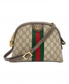 GUCCIグッチ）の古着「ショルダーバッグ　オフディア」｜ベージュ