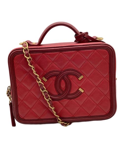 CHANEL（シャネル）CHANEL (シャネル) マトラッセCCフィリグリー レッドの古着・服飾アイテム