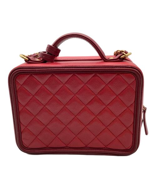 CHANEL（シャネル）CHANEL (シャネル) マトラッセCCフィリグリー レッドの古着・服飾アイテム